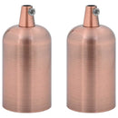 vidaXL 2 db vörös bronz lámpatartók E27