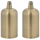 vidaXL 2 db bronz lámpatartók E27