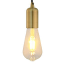 vidaXL 2 db bronz lámpatartók E27