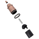 vidaXL 2 db vörös bronz lámpatartók E27