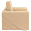 vidaXL krémszínű puha plüss gyerek kanapéágy