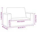 vidaXL kétszemélyes rózsaszín puha plüss gyerekkanapé