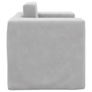 vidaXL világosszürke puha plüss gyerek kanapéágy