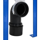 vidaXL Cisztér Keret tárolóval Fehér 50 x 8 x 131 cm Acél