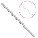 vidaXL Spirál növénytámaszok 50 pcs Ezüst 150 cm Horganyzott acél