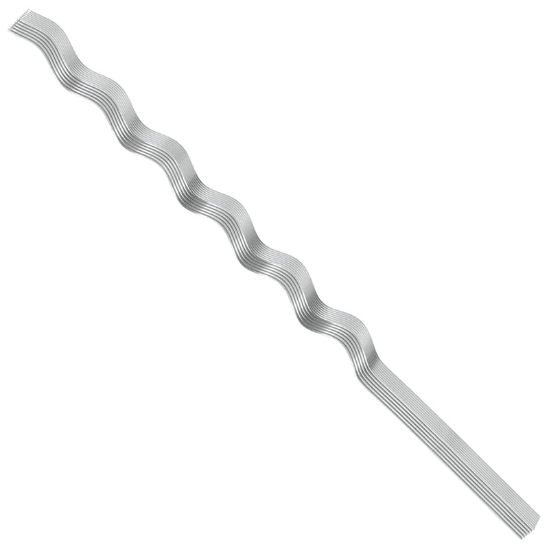 vidaXL Spirál növénytámaszok 50 pcs Ezüst 150 cm Horganyzott acél