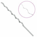vidaXL Spirál növénytámaszok 20 pcs Ezüst 150 cm Horganyzott acél