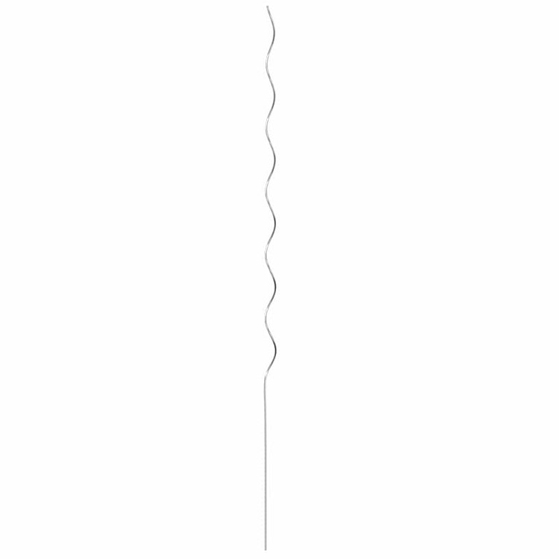 vidaXL Spirál növénytámaszok 5 pcs Ezüst 150 cm Horganyzott acél