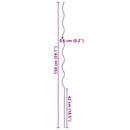 vidaXL Spirál növénytámaszok 5 pcs Ezüst 150 cm Horganyzott acél