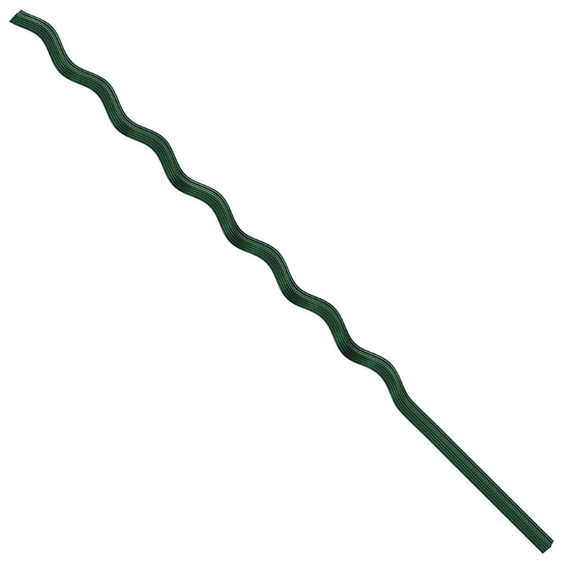 vidaXL Spirál növénytámaszok 20 pcs Zöld 170 cm PVC bevonatos acél