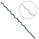 vidaXL Spirál növénytámaszok 5 pcs Zöld 170 cm PVC bevonatos acél