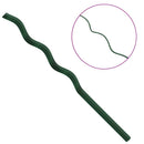 vidaXL Spirál növénytámaszok 20 pcs Zöld 110 cm PVC bevonatos acél