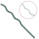 vidaXL Spirál növénytámaszok 5 pcs Zöld 110 cm PVC bevonatos acél