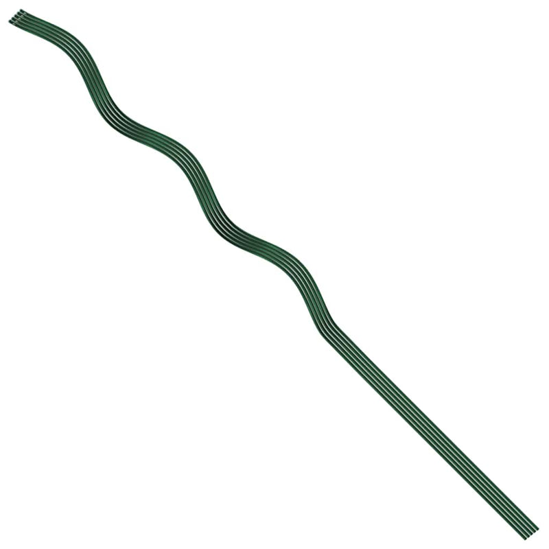 vidaXL Spirál növénytámaszok 5 pcs Zöld 110 cm PVC bevonatos acél