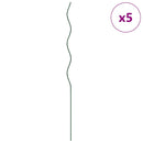 vidaXL Spirál növénytámaszok 5 pcs Zöld 110 cm PVC bevonatos acél