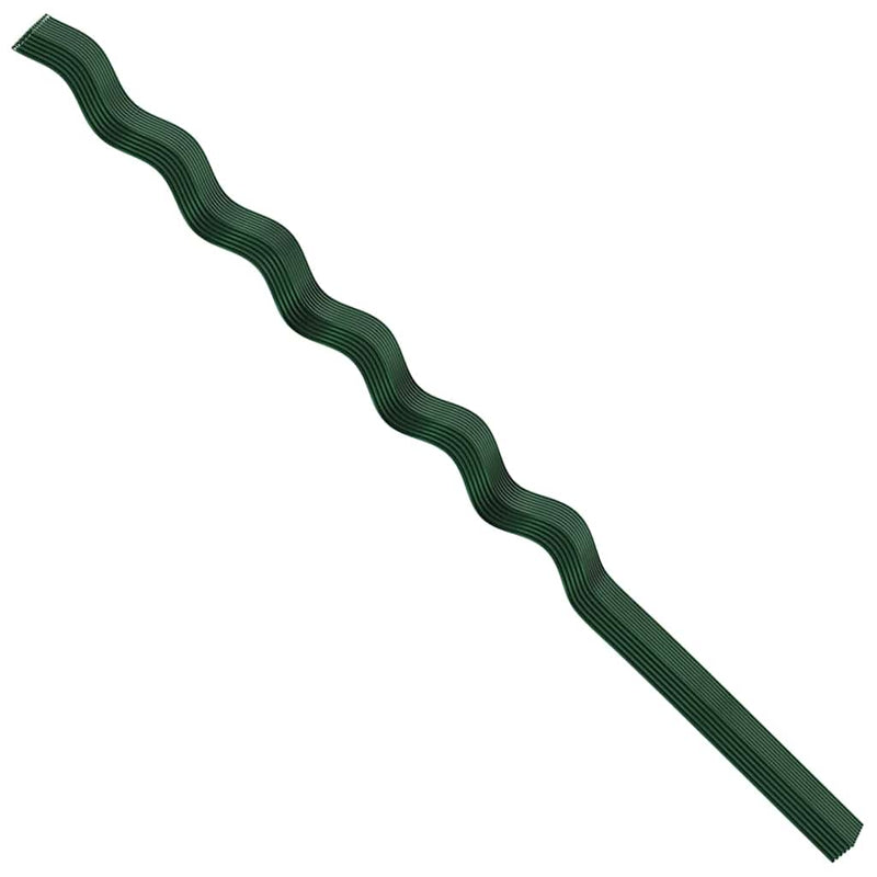 vidaXL Spirál növénytámaszok 50 pcs Zöld 150 cm PVC bevonatos acél