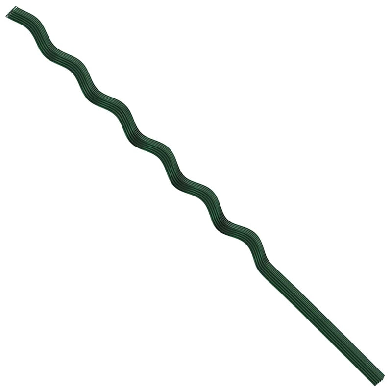 vidaXL Spirál növénytámaszok 20 pcs Zöld 150 cm PVC bevonatos acél