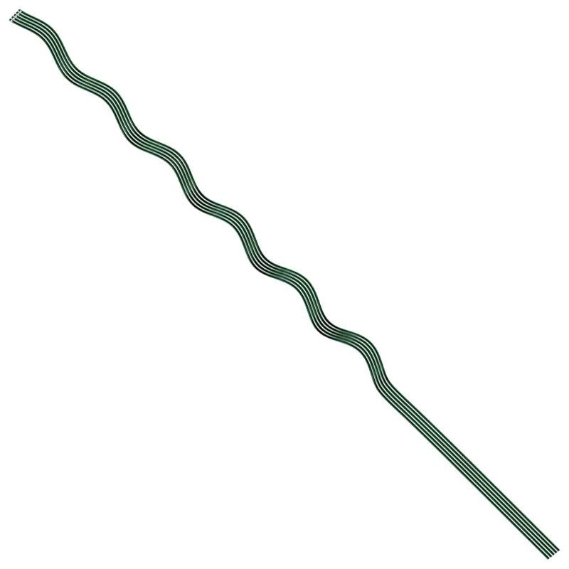 vidaXL Spirál növénytámaszok 5 pcs Zöld 150 cm PVC bevonatos acél