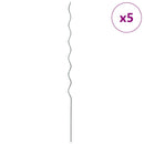 vidaXL Spirál növénytámaszok 5 pcs Zöld 150 cm PVC bevonatos acél