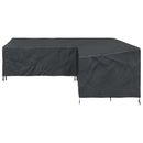 vidaXL Bútor takaró 270 x 270 x 80 cm 600D Oxford Szövet L-alak Fekete