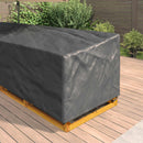 vidaXL Bútor takaró Fekete 300 x 300 x 80 cm 210D Oxford Szövet