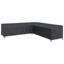 vidaXL Bútor takaró Fekete 325 x 325 x 80 cm 420D Oxford Szövet