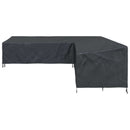 vidaXL Bútor takaró Fekete 325 x 325 x 80 cm 420D Oxford Szövet