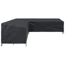 vidaXL Bútor takaró Fekete 325 x 325 x 80 cm 420D Oxford Szövet