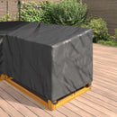 vidaXL Bútor takaró Fekete 260 x 210 x 80 cm 210D Oxford Szövet