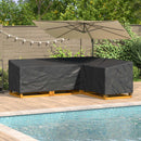 vidaXL Bútor takaró Fekete 260 x 210 x 80 cm 210D Oxford Szövet