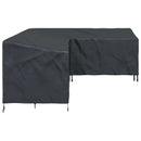 vidaXL Bútor takaró Fekete 260 x 210 x 80 cm 210D Oxford Szövet