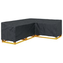 vidaXL Bútor takaró Fekete 260 x 210 x 80 cm 210D Oxford Szövet