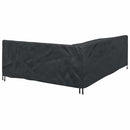 vidaXL Bútor takaró 260 x 210 x 80 cm 600D Oxford Szövet L-alak Fekete