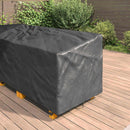 vidaXL Bútor takaró Fekete 286 x 222 x 80 cm 210D Oxford Szövet