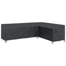 vidaXL Bútor takaró Fekete 286 x 222 x 80 cm 210D Oxford Szövet