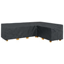 vidaXL Bútor takaró Fekete 286 x 222 x 80 cm 210D Oxford Szövet