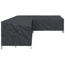 vidaXL Bútor takaró Fekete 355 x 275 x 80 cm 420D Oxford Szövet