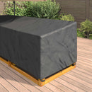 vidaXL Bútor takaró Fekete 355 x 275 x 80 cm 600D Oxford Szövet