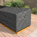 vidaXL Bútor takaró Fekete 355 x 275 x 80 cm 210D Oxford Szövet