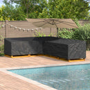 vidaXL Bútor takaró Fekete 355 x 275 x 80 cm 210D Oxford Szövet