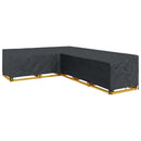 vidaXL Bútor takaró Fekete 355 x 275 x 80 cm 210D Oxford Szövet