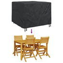 vidaXL Bútor takaró Fekete 125 x 125 x 74 cm 210D Oxford Szövet