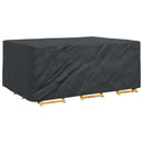 vidaXL Bútor takaró Egyszínű Fekete 220 x 150 x 85 cm 210D