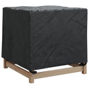 vidaXL Bútor takaró Fekete 64 x 64 x 65 cm 210D Oxford Szövet
