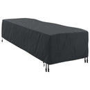 vidaXL Pihenőfotel Takaró Egyszínű Fekete 74 x 210 x 40 cm szövet