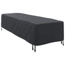 vidaXL Pihenőfotel Takaró Egyszínű Fekete 74 x 210 x 40 cm szövet