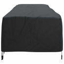 vidaXL Pihenőfotel Takaró Egyszínű Fekete 74 x 210 x 40 cm szövet