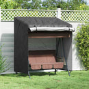 vidaXL Kültéri hinta takaró 155 x 95 x 165 cm 210D Oxford Szövet