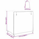 vidaXL Kültéri hinta takaró 175 x 125 x 180 cm 210D Oxford Szövet