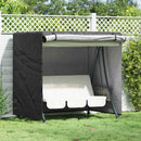 vidaXL Kültéri hinta takaró 175 x 125 x 180 cm 600D Oxford Szövet